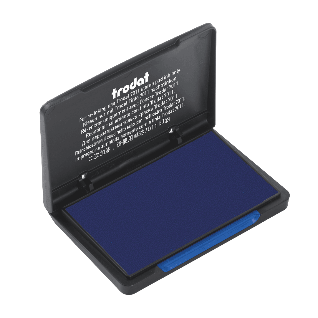 Inktkussen voor papier en karton blauw