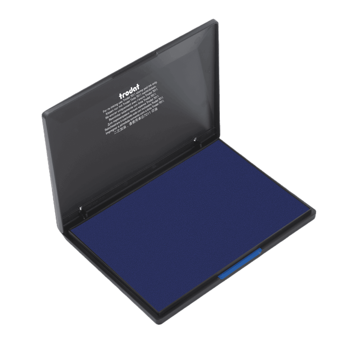 groot inktkussen voor stempel papier en karton blauw