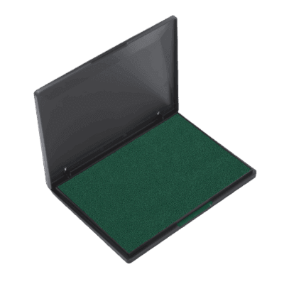 groot inktkussen voor stempel papier en karton groen