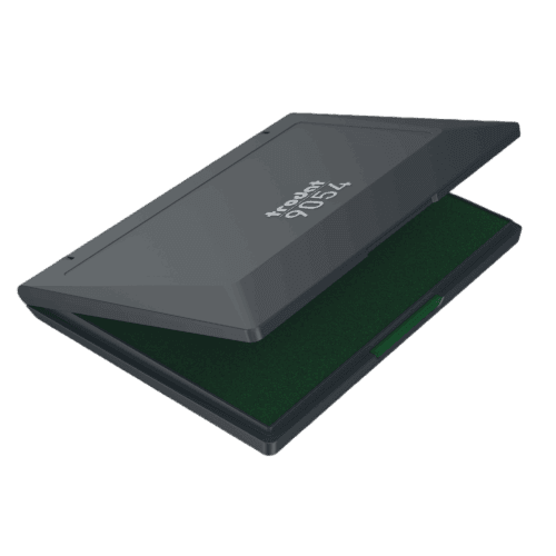 Trodat-9054-stempelkussen-groen groot inktkussen voor stempel papier en karton groen