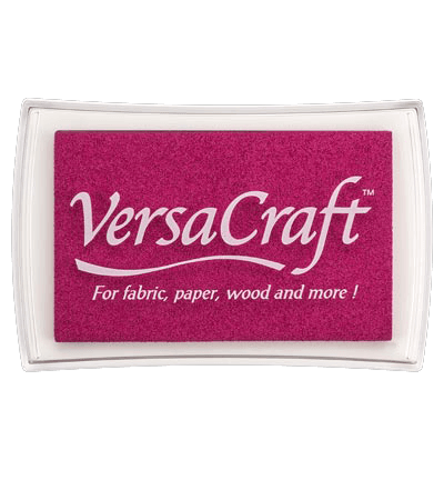 Versacraft-Cherry-Pink-Stempelkussen-Papier-Textiel-Hout Versacraft Cherry Pink 7.5x4.7cm